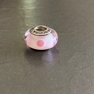 Pandora Murano Glass Pink Polka Dot Charm